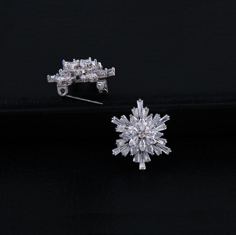 Snowflake hot sale pins brooches