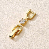 Bracelet Extender Clasp with Cubic Zirconia - Three colours