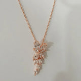 LEIGH - "Vivien" Marquise Cut Leaf Inspired Pendant