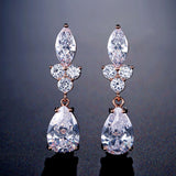 LOMBARD - "Carole" Marquise Cut Pear Drop Earrings